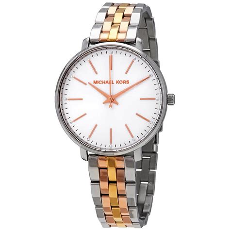 michael kors pyper silver tone ladies watch|Michael Kors pyper silver.